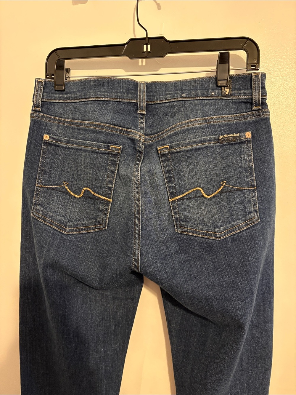 7 For All Mankind Josefina Button Fly Boyfriend Slim Fit Jeans 27 - Picture 5 of 10